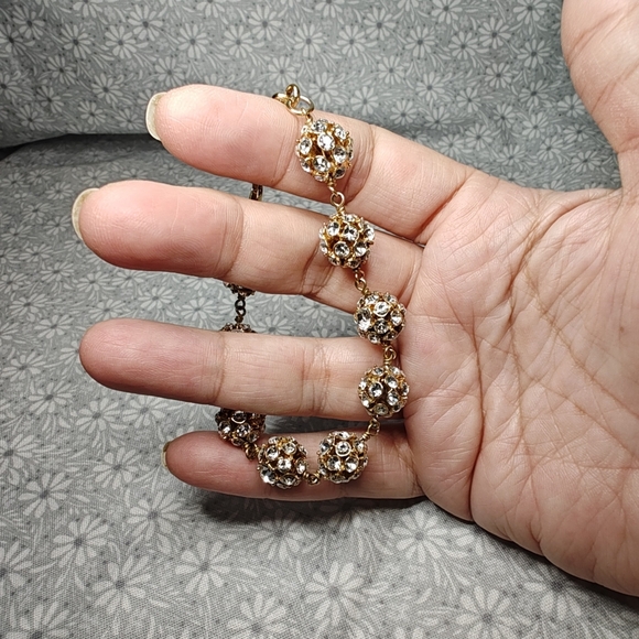 Kate Spade Putting on the Ritz Lady Marmalade Tennis Bracelet Crystal Orbit Pave - Picture 3 of 9